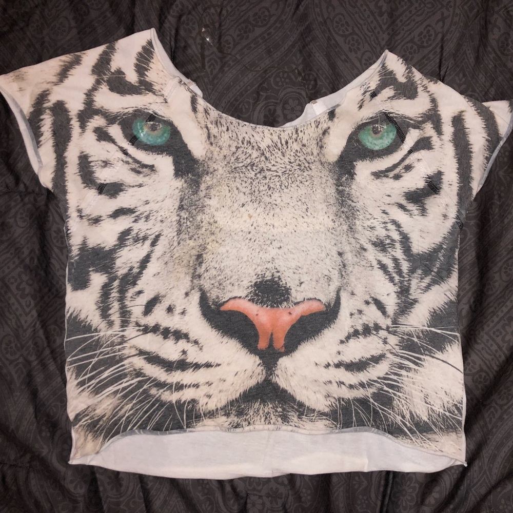 White tiger blouse.